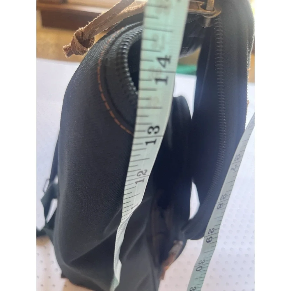 Vintage‎ CampusPak Backpack Brown Leather Trim Laptop School Bag
